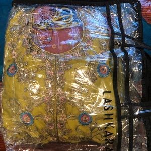 Lashkaraa Multicolor Embroidered Punjabi Suit Size 42 NWT- East Indian Suit